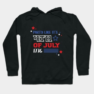 Party Like It’s 4th of July Tshirt Hoodie
